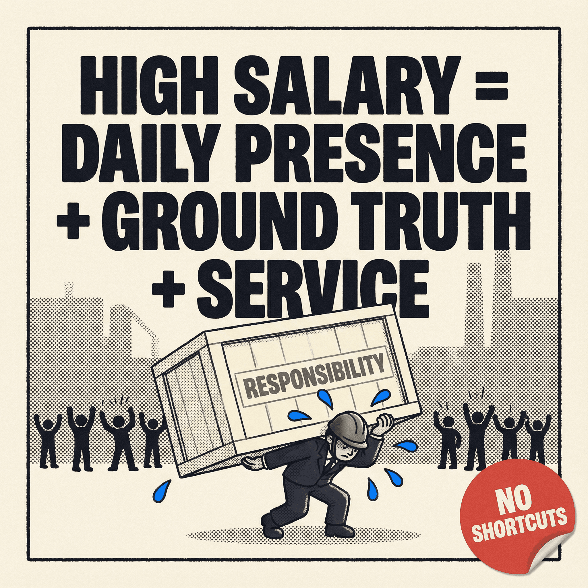 The Earning Equation formula showing Compensation equals Responsibility